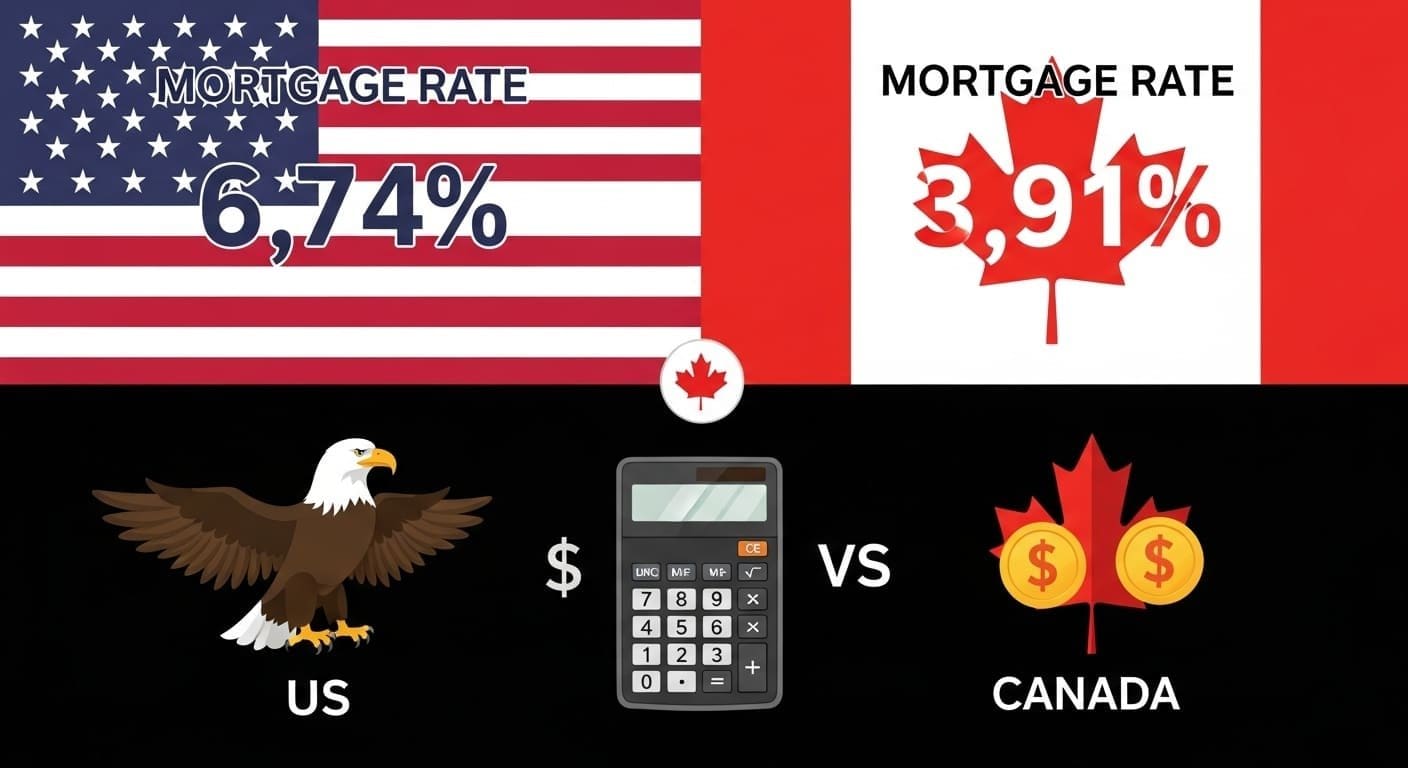US Canada Mortgage Rates Comparison