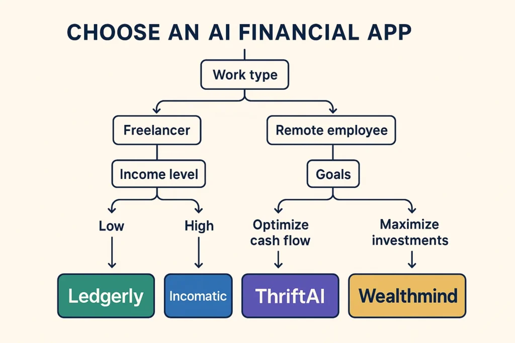 Decision flowchart helping Gen Z remote workers